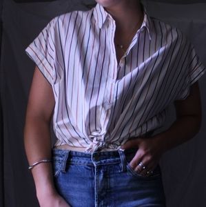Madewell Short Sleeve Stripped Button Down